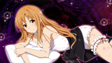 Картинка аниме sword+art+online девушка фон взгляд