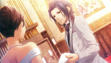 Картинка аниме clock+zero костюм wanderer приглашение art clock zero nadeshiko kurou visual novel бусы nagaoka