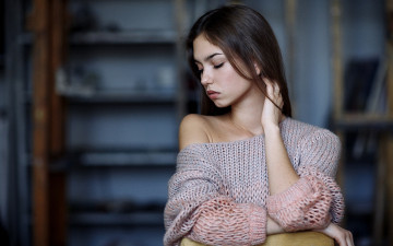 Картинка девушки -unsort+ брюнетки +шатенки взгляд девушка фон