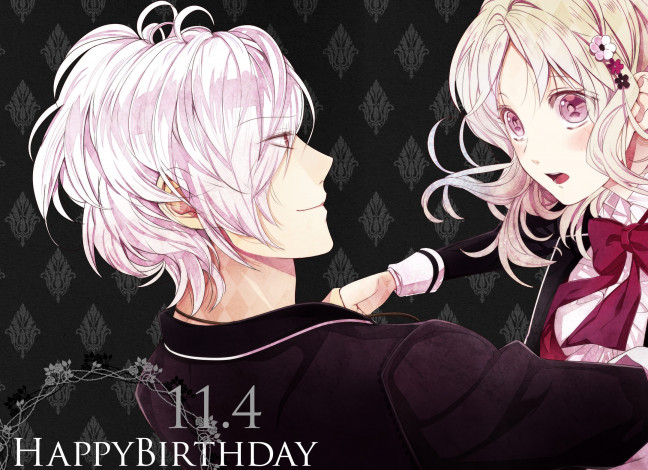 Обои картинки фото аниме, diabolik lovers, пара