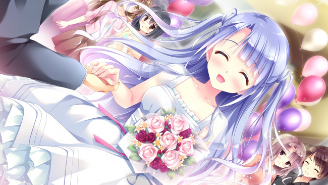 Обои картинки фото аниме, koi suru kimochi no kasanekata, девушка, фон, взгляд