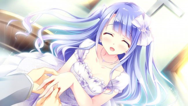 Обои картинки фото аниме, koi suru kimochi no kasanekata, девушка, фон, взгляд