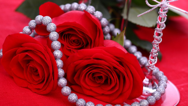 Обои картинки фото разное, украшения,  аксессуары,  веера, розы, бусы