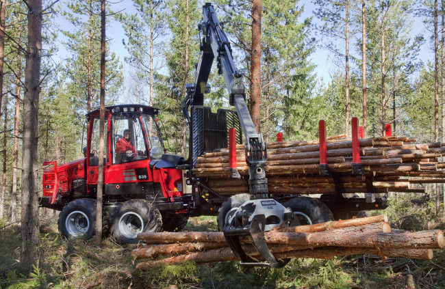 Обои картинки фото техника, лесоповалочная техника, komatsu