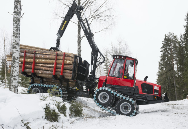 Обои картинки фото техника, лесоповалочная техника, komatsu