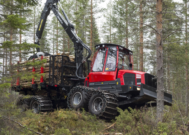 Обои картинки фото техника, лесоповалочная техника, komatsu