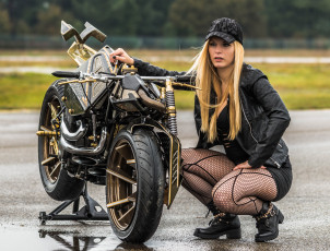 Картинка мотоциклы мото+с+девушкой девушки авто