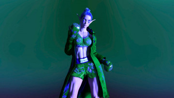 Картинка 3д+графика эльфы+ elves фон взгляд девушка