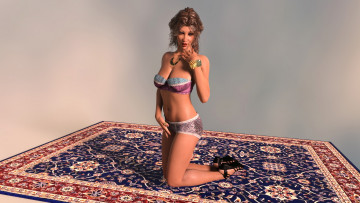 Картинка 3д+графика люди+ people фон взгляд девушка