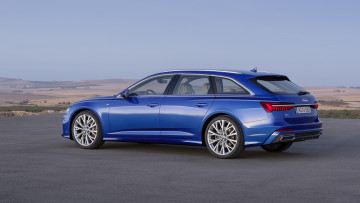 Картинка audi+a6+avant+2019 автомобили audi 2019 avant a6 blue