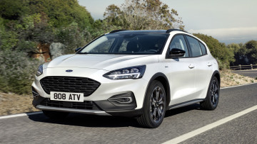 обоя ford focus active 2019, автомобили, ford, focus, белый, 2019, active