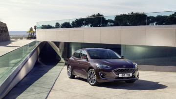 обоя ford focus hatchback vignale 2019, автомобили, ford, vignale, hatchback, focus, фиолетовый, 2019