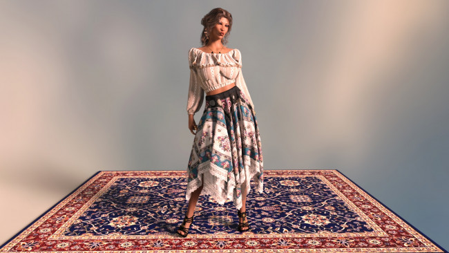 Обои картинки фото 3д графика, люди , people, взгляд, девушка, фон