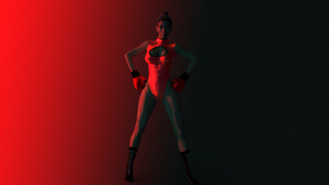 Обои картинки фото 3д графика, спорт , sport, девушка, взгляд, фон