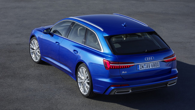 Обои картинки фото audi a6 avant 2019, автомобили, audi, avant, 2019, blue, a6