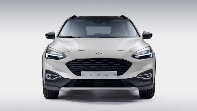 Обои картинки фото ford focus active 2019, автомобили, ford, белый, 2019, focus, active