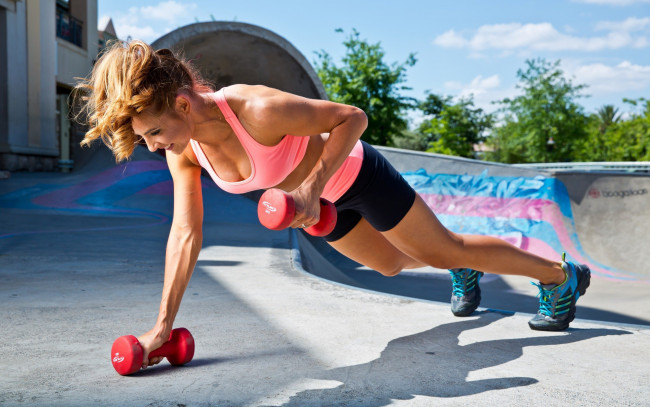 Обои картинки фото спорт, фитнес, девушка