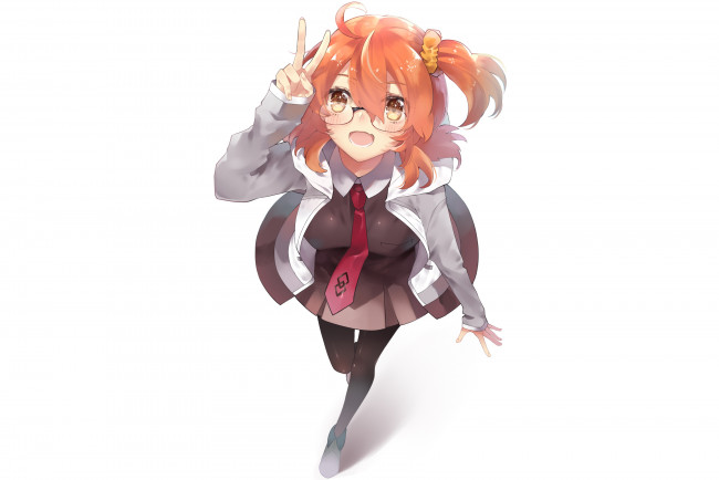 Обои картинки фото аниме, fate, stay night, фон, девушка, взгляд