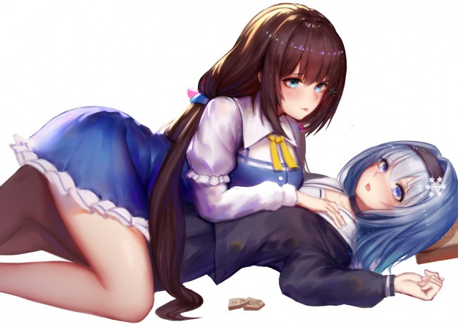 Обои картинки фото аниме, ryuuou no oshigoto, hinatsuru, ai, ryuuou, no, oshigoto, sora, ginko