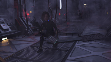 Картинка 3д+графика фантазия+ fantasy фон взгляд девушка