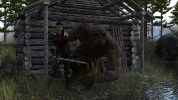 Картинка 3д+графика фантазия+ fantasy взгляд девушка фон