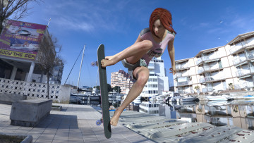 Картинка 3д+графика спорт+ sport фон взгляд девушка