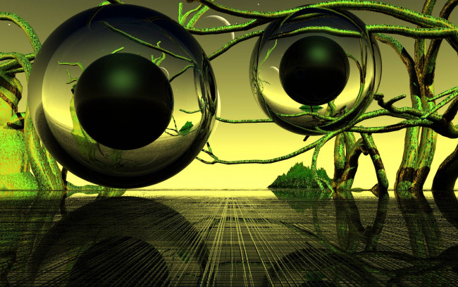 Обои картинки фото 3д графика, шары , balls, шары, фон