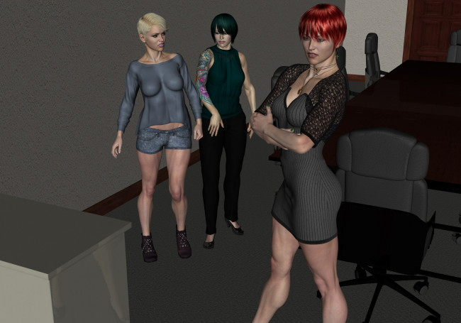 Обои картинки фото 3д графика, люди , people, девушки, фон, взгляд