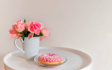 Картинка еда хлеб +выпечка букет пончик