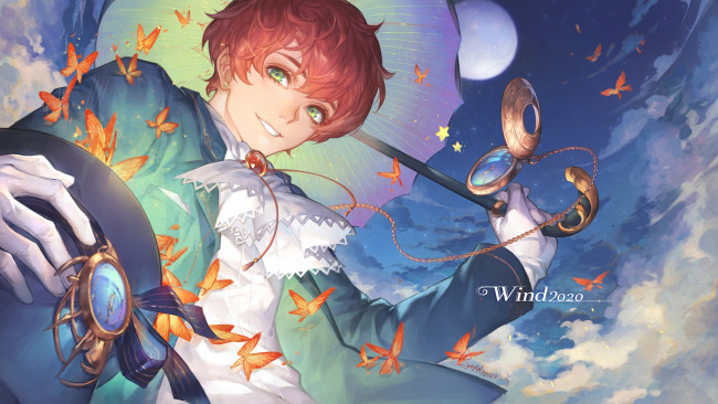 Обои картинки фото аниме, unknown,  другое , парень