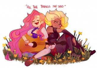 Картинка видео+игры league+of+legends seraphine rell гитара цветы музыка