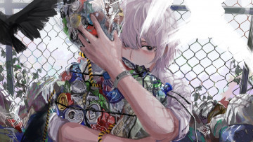 Картинка аниме unknown +другое+ объятия мусор