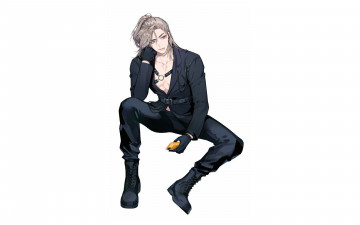 Картинка аниме unknown +другое+ парень телефон