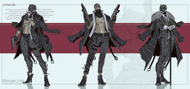 Обои картинки фото аниме, unknown,  другое , мужчина, оружие, образы