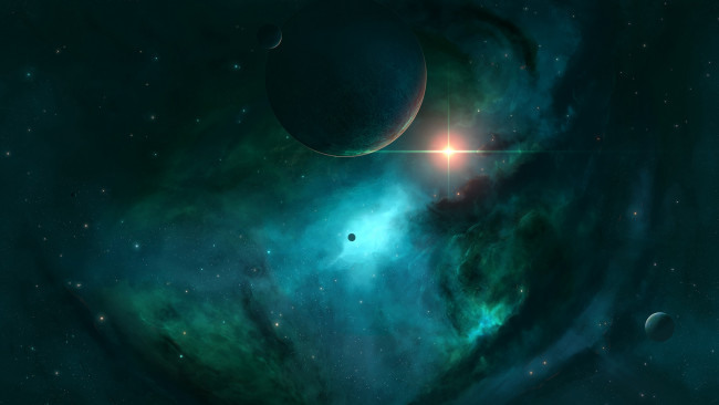 Обои картинки фото космос, арт, star, forest, joeyjazz