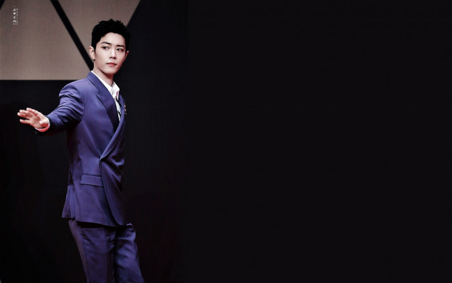 Обои картинки фото мужчины, xiao zhan, актер, костюм, жест