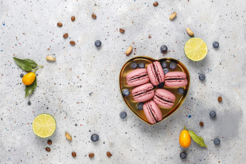 Картинка еда макаруны лакомство печенье