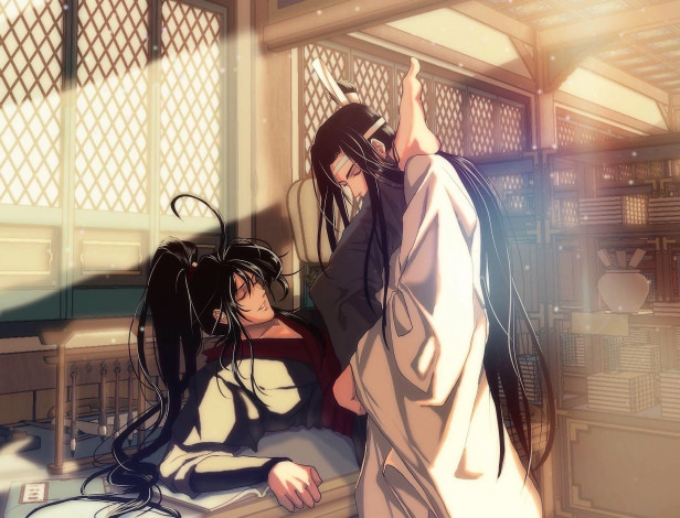 Обои картинки фото аниме, mo dao zu shi, вэй, усянь, лань, ванцзи