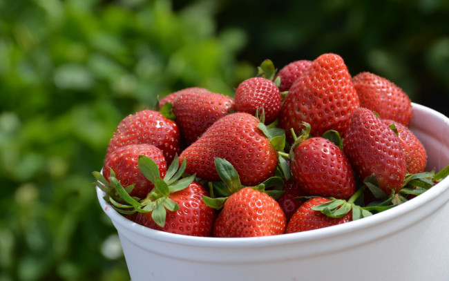 Обои картинки фото еда, клубника,  земляника, ягоды, крупная