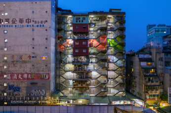 Картинка города тайбэй+ тайвань +китай старый жилой дом тайбэе taipei taiwan