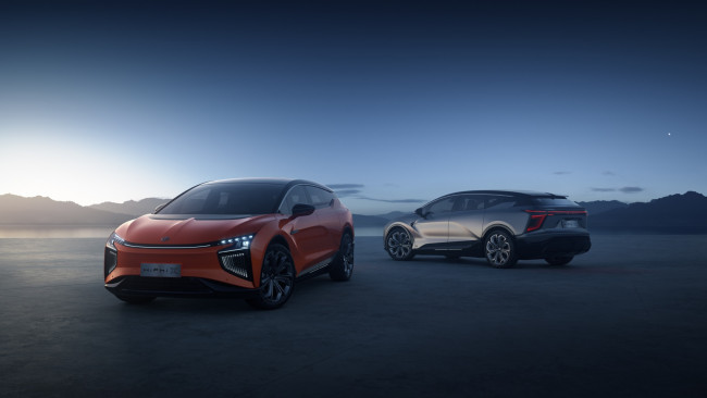 Обои картинки фото автомобили, hiphi, х, пoбeрeжьe, cупер, полноразмерный, электромобиль, кроссовер, китай