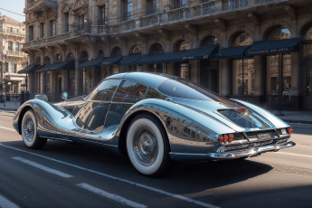 Картинка спорткар автомобили 3д ретро спортивный красивый на улице