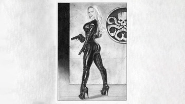 Картинка рисованное комиксы красивая девушка