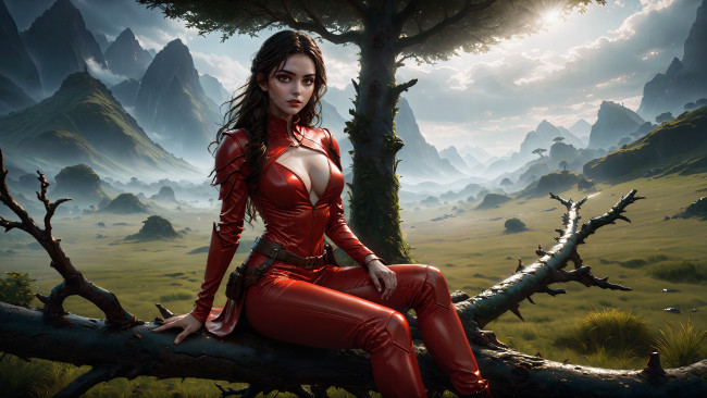 Обои картинки фото 3д графика, люди , people, девушка, нейросеть