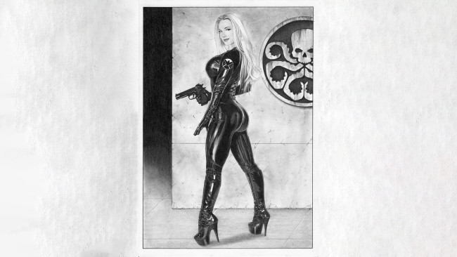 Обои картинки фото рисованное, комиксы, красивая, девушка