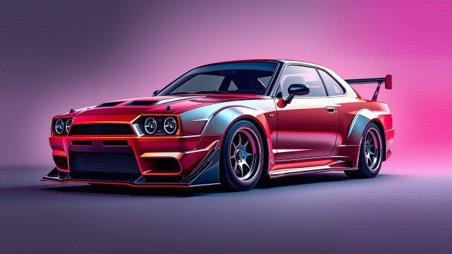 Обои картинки фото спорткар, автомобили, 3д, красный, красивый, спортивный, автомобиль