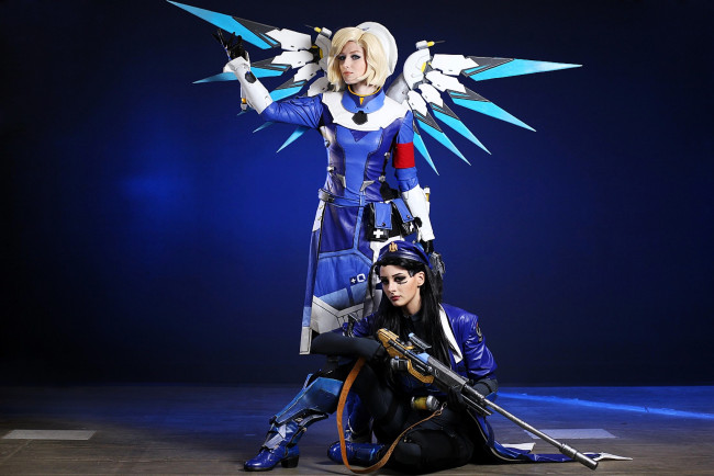 Обои картинки фото девушки, мария давыдова , lady melamory, образы, косплей, костюмы, наряды, оружие, крылья