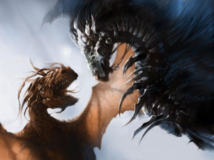 Картинка фэнтези драконы