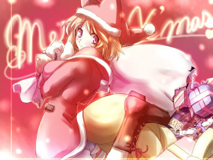 Картинка аниме merry chrismas winter