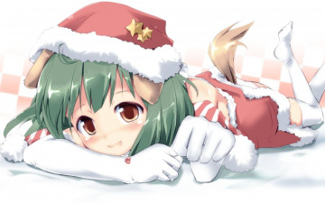 Картинка аниме merry chrismas winter